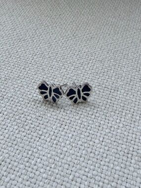 Vintage Sterling silver Lapis Studs
